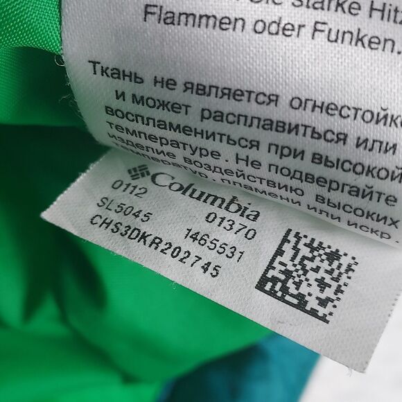 Columbia Women’s Hooded Puffer Jacket Size Small Teal Green Insulated - Picture 10 of 11